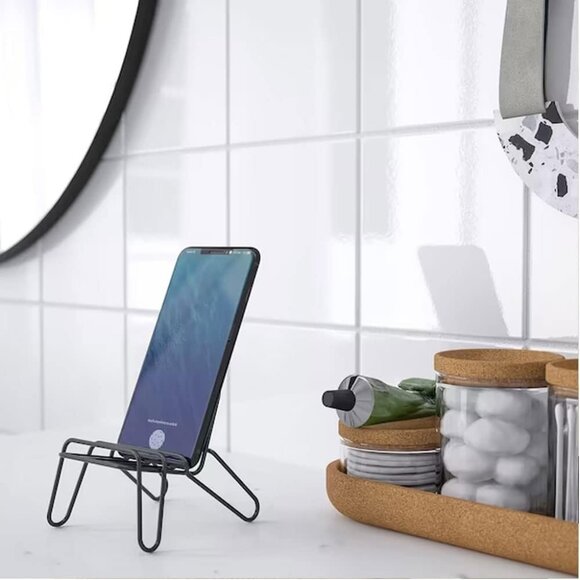Ikea Alloy Steel KRUBBET Holder for Mobile Phone, Black - Picture 3 of 7